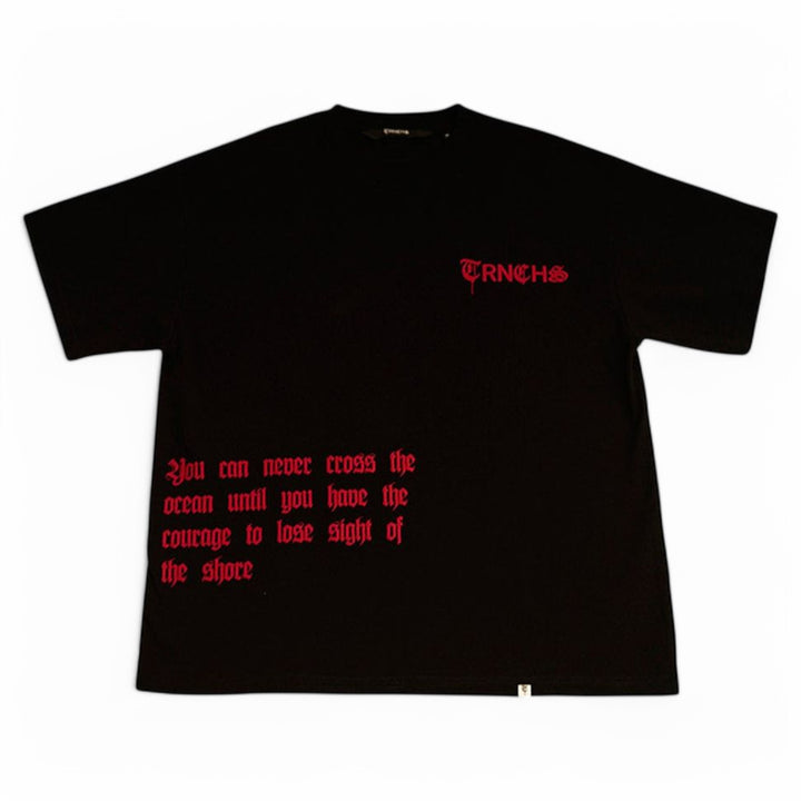 Trnchs "COURAGE" Black Tee