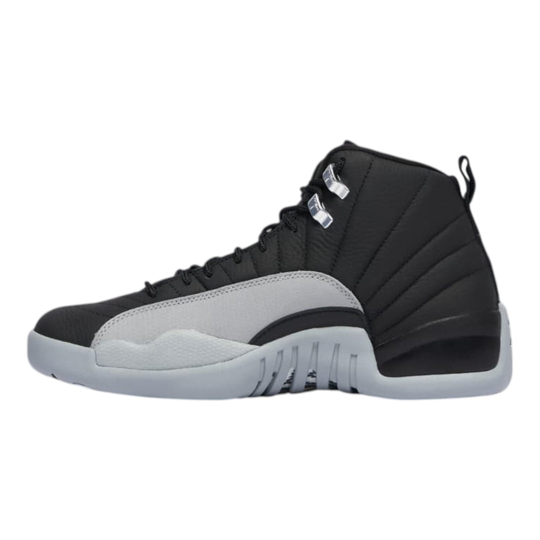 Jordan 12 Retro Barons Black And Wolf Grey