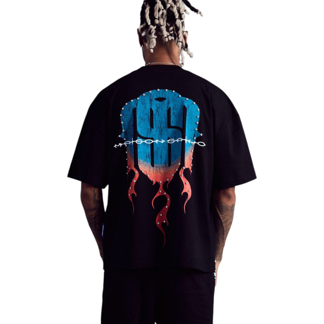 Maison Saiko Comic Book Hero Rhinestone Tee