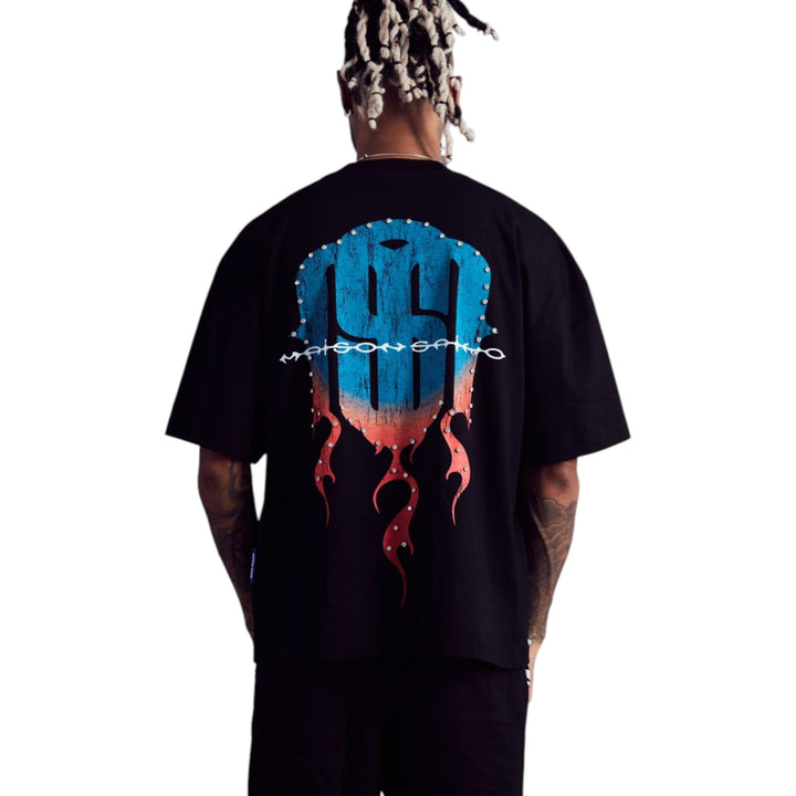 Maison Saiko Comic Book Hero Rhinestone Tee