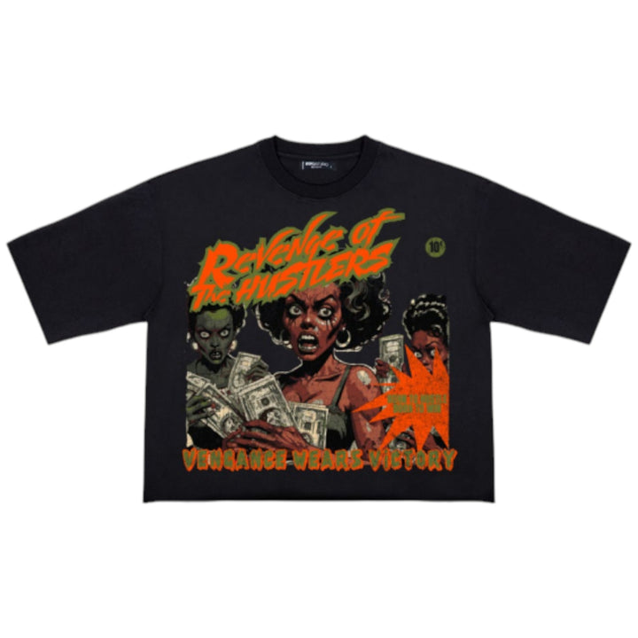 Roku The Hustle Cropped Tee Black