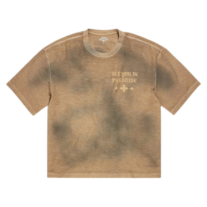See You In Paradise Crop Tee Dark Vintage