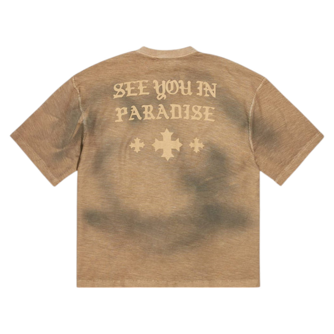 See You In Paradise Crop Tee Dark Vintage