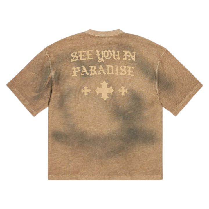See You In Paradise Crop Tee Dark Vintage