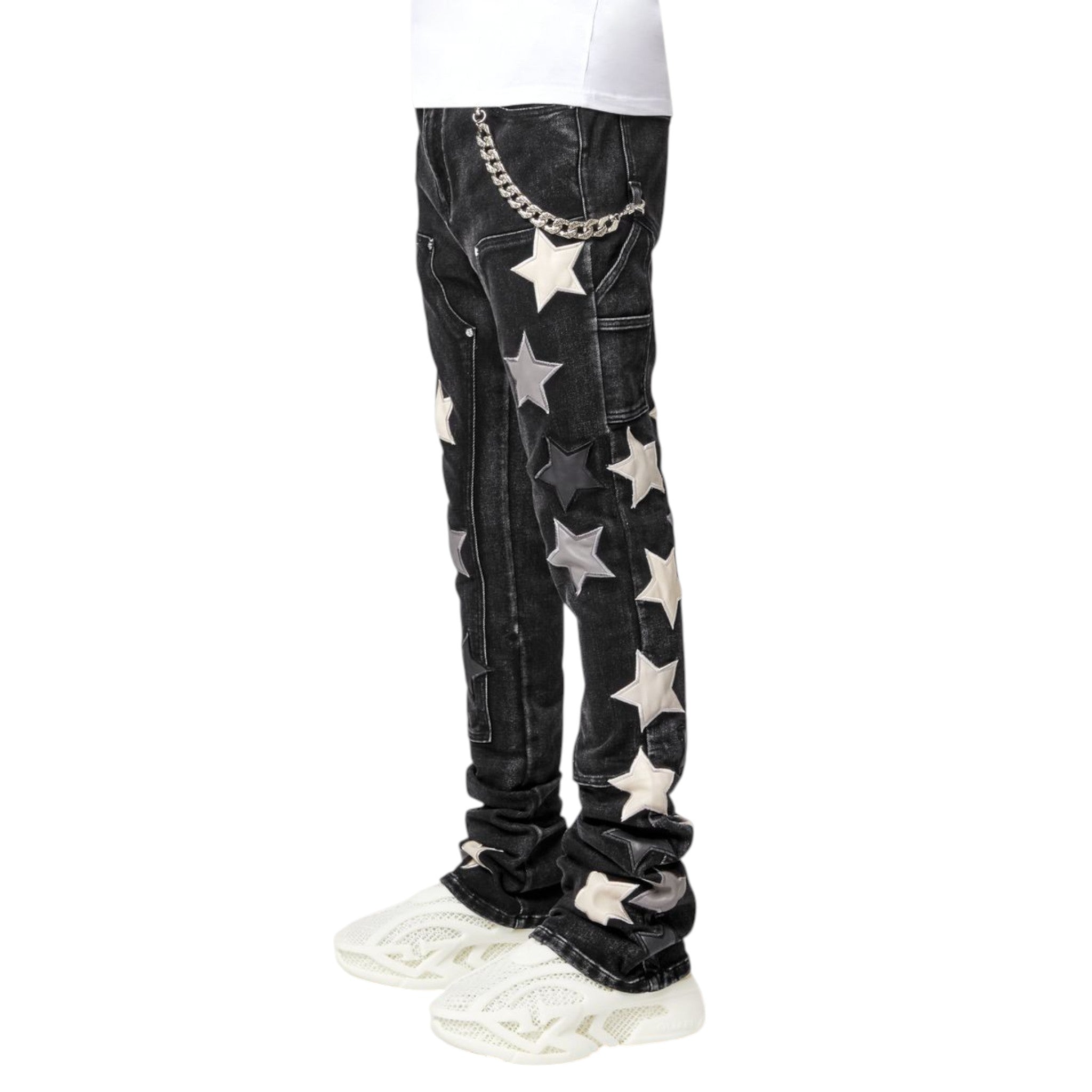 Guapi Obsidian Black Vintage Stars Denim – Purple Carpet Miami