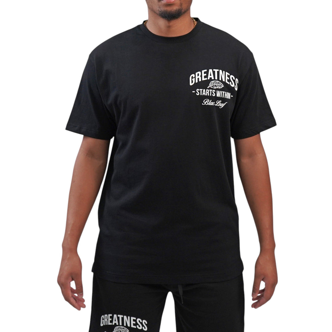 Blac Leaf Greatness Starts Within Trucker Hat, Greatness Starts Within Shirt , Greatness Starts Within Shorts   Outfit Combo