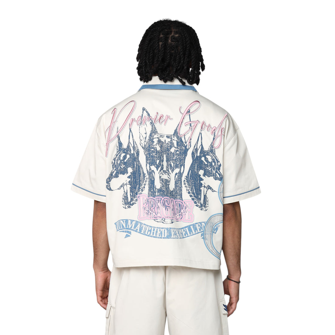 Smoke Rise Premier Crop Button Up Natural