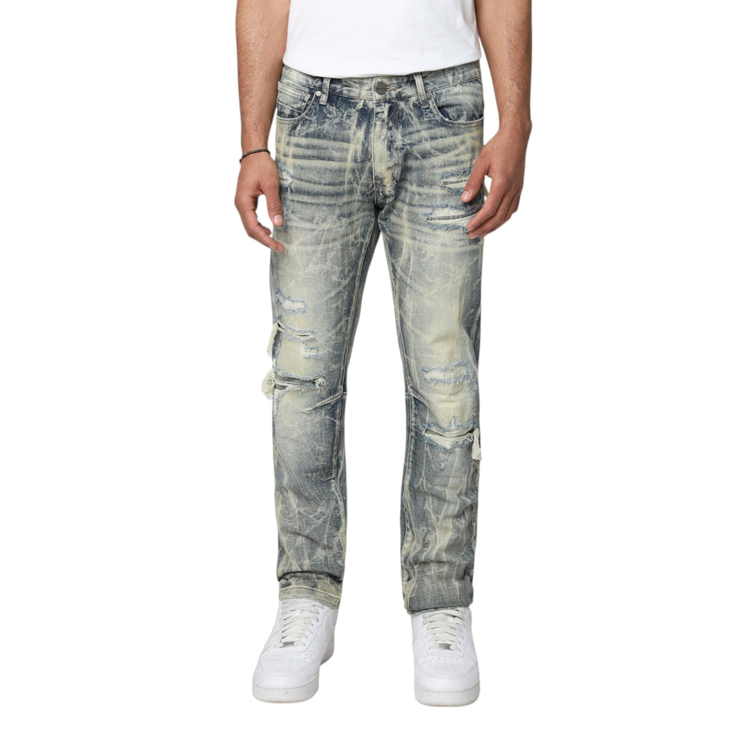 Stray End Game Tee  & Smoke Rise Gradiation Effect Jean Outfit Combo