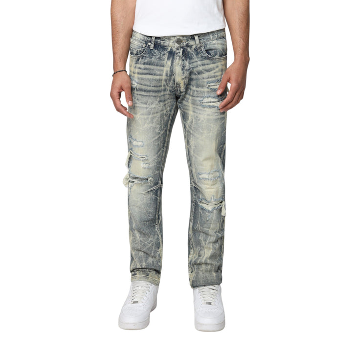 Stray End Game Tee  & Smoke Rise Gradiation Effect Jean Outfit Combo