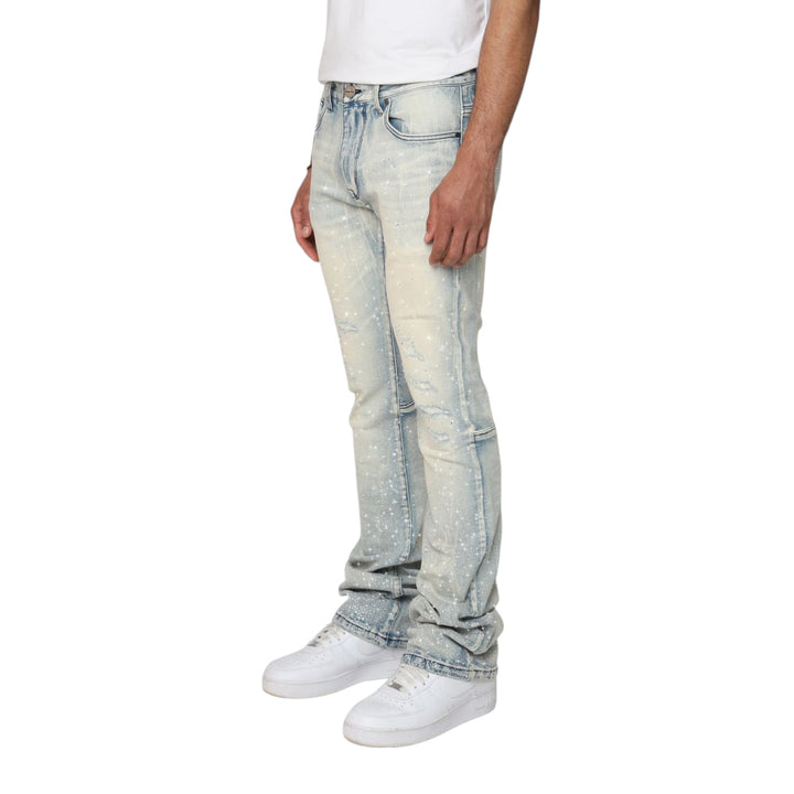 Smoke Rise All Rhinestone Jean Angel Blue