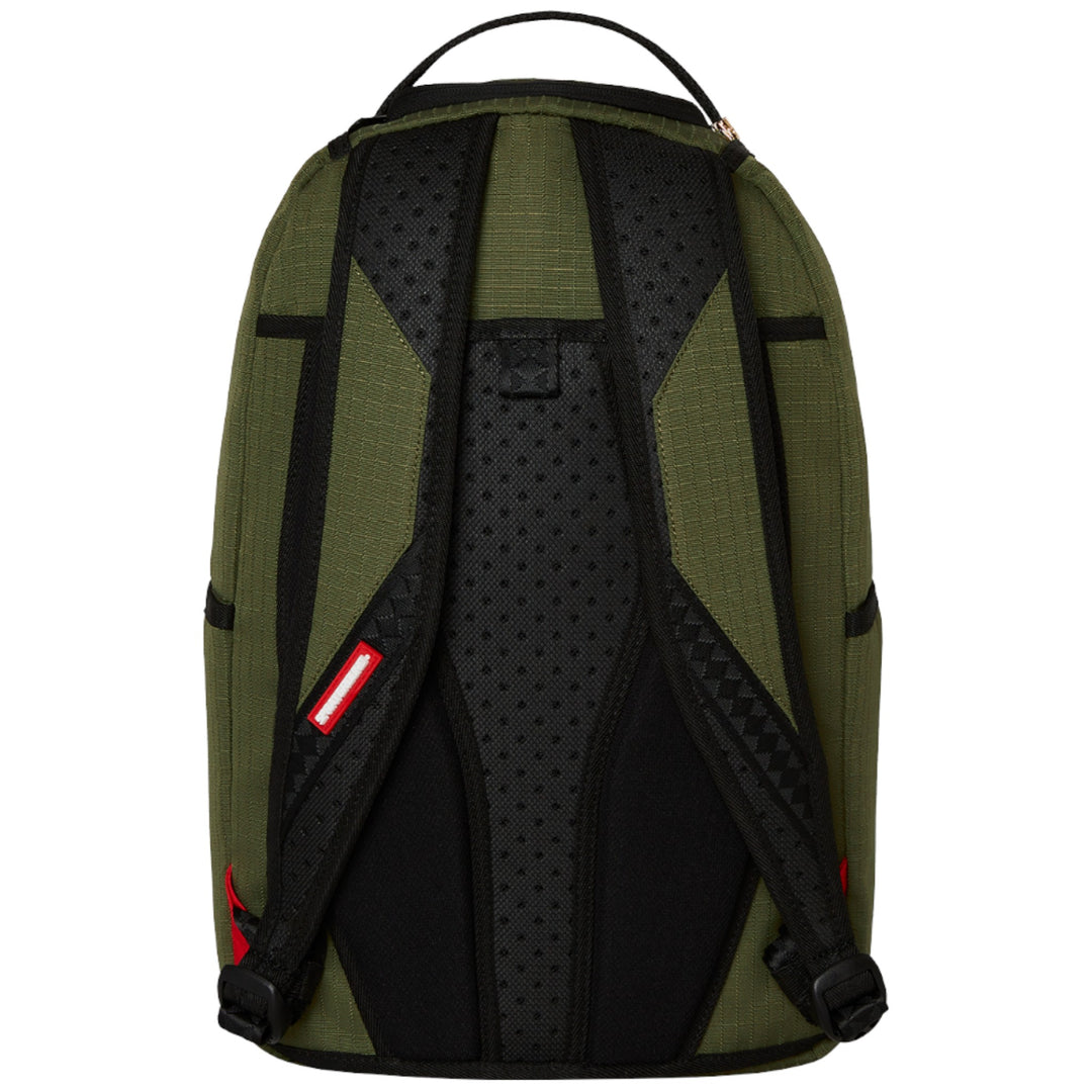 Sprayground Summer '25 NYLON SHARK CENTRAL ARMY DLX-RIPSTOP BACKPACK