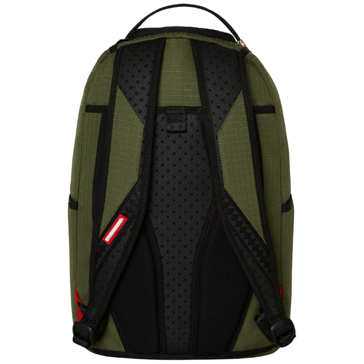 Sprayground Summer '25 NYLON SHARK CENTRAL ARMY DLX-RIPSTOP BACKPACK