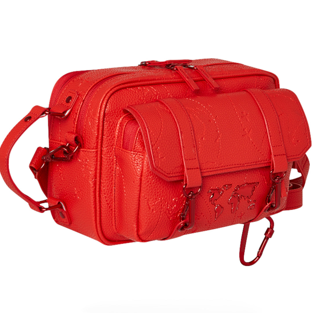 Sprayground Summer '25 JAMES GLOBAL RED CROSSBODY