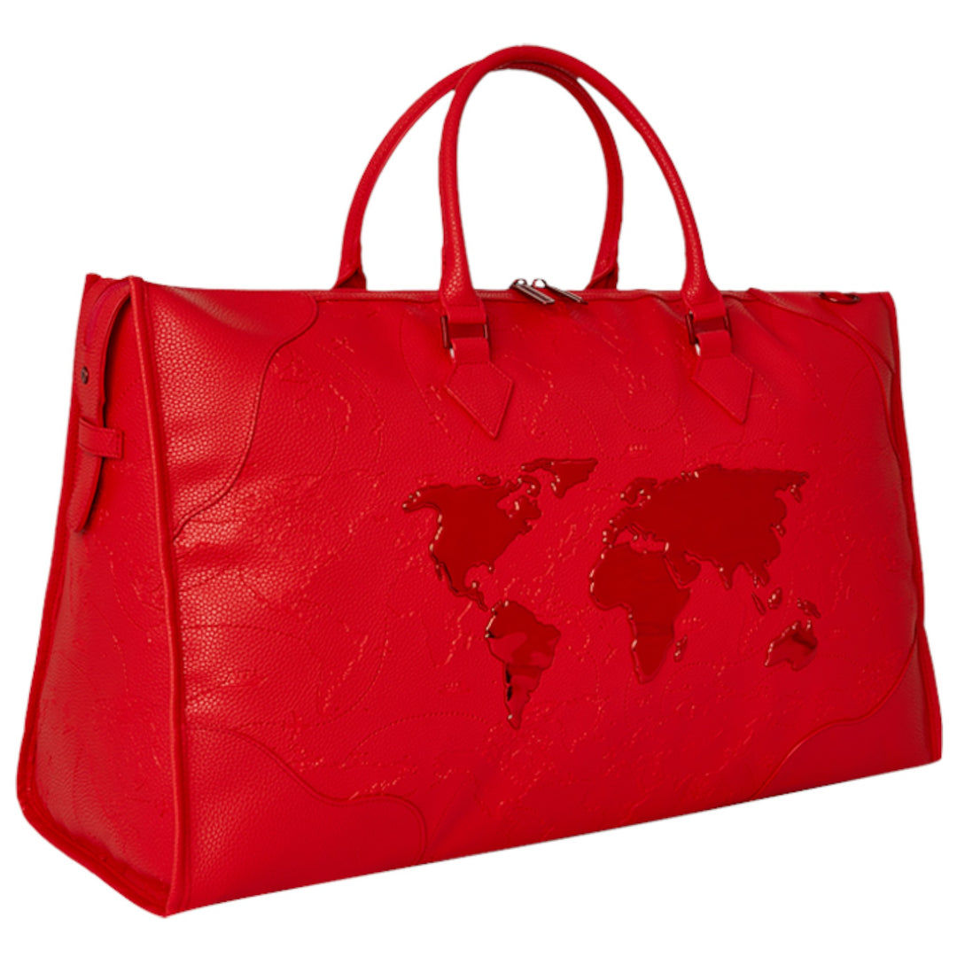 Sprayground Summer '25 JAMES GLOBAL RED PYRAMID LARGE DUFFLE