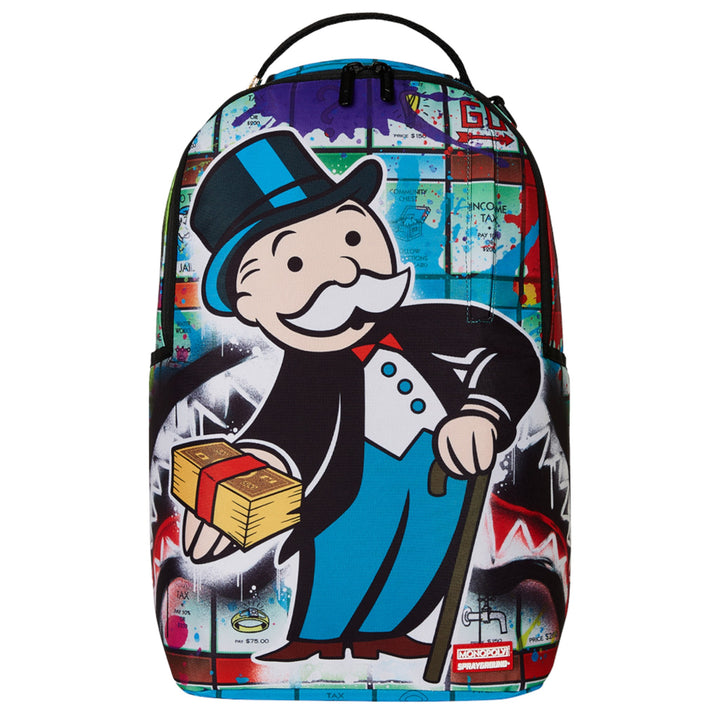 Sprayground Summer '25 MONOPOLY MAN SPRAYED BOARD DLXR BACKPACK