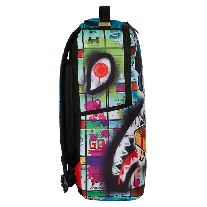 Sprayground Summer '25 MONOPOLY MAN SPRAYED BOARD DLXR BACKPACK