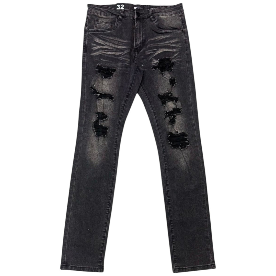 Smoke Rise Lumimous Tee Black, Waimea Slim Fit Jean Black Wash (Hat not included)  Outfit Combo