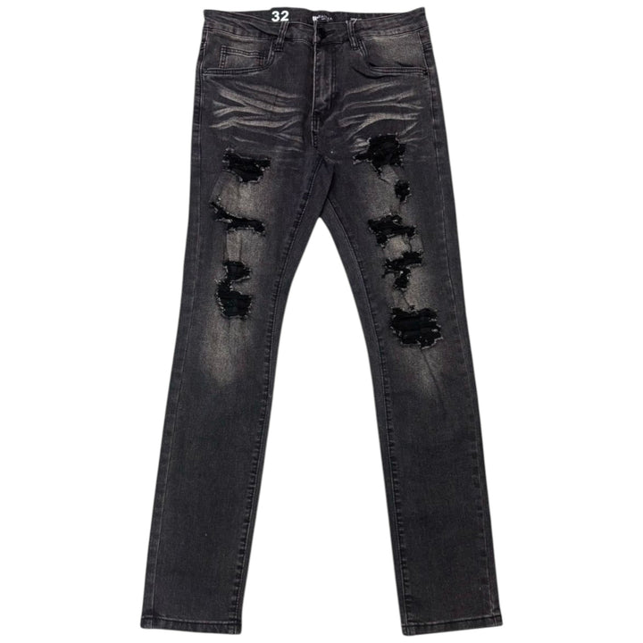 Smoke Rise Lumimous Tee Black, Waimea Slim Fit Jean Black Wash (Hat not included)  Outfit Combo