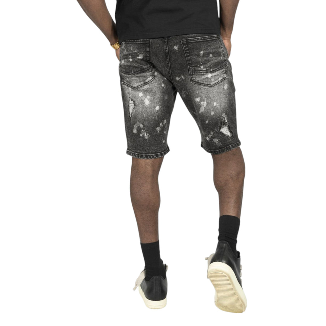Makobi Amato Denim Short Big & Tall Black