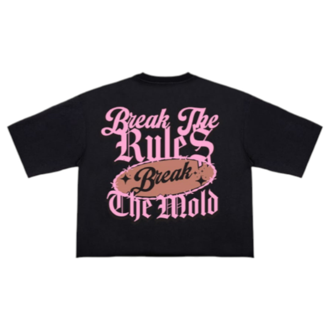 Roku Beauty Mayhem Cropped Tee Black