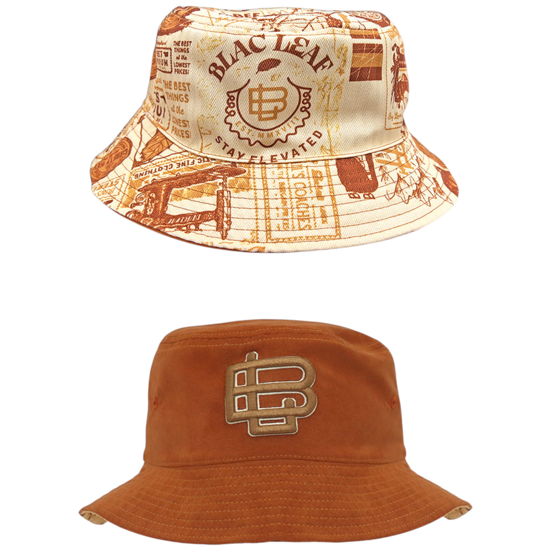 Blac Leaf Stay Elevated Reversible Bucket Hat & Polo Shirt & Denim Jeans  Bundle