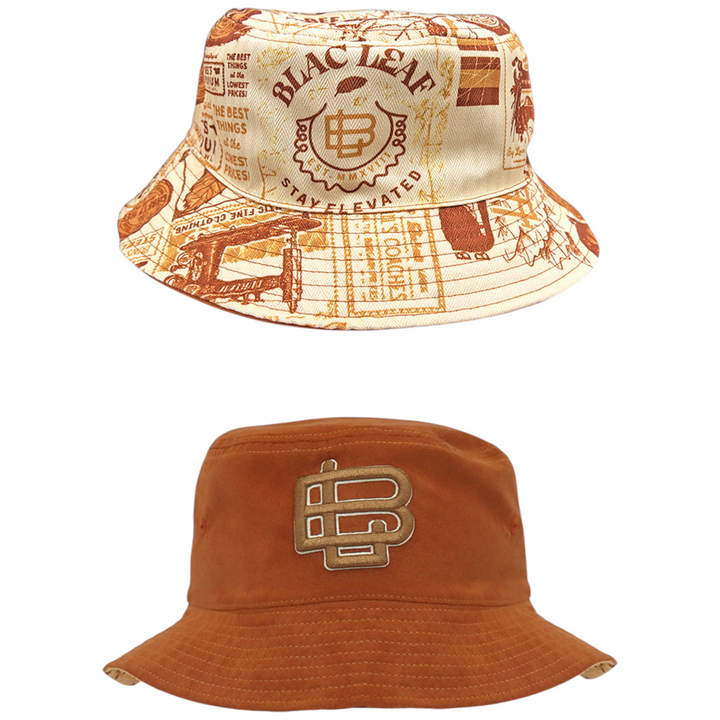 Blac Leaf Stay Elevated Reversible Bucket Hat & Polo Shirt & Denim Jeans  Bundle