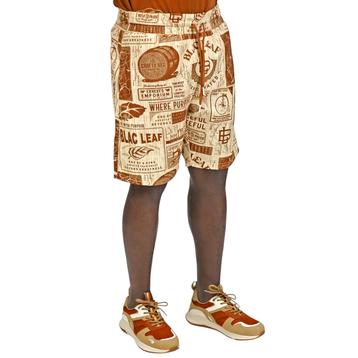 Blac Leaf Stay Elevated AOP Knit Short Big & Tall