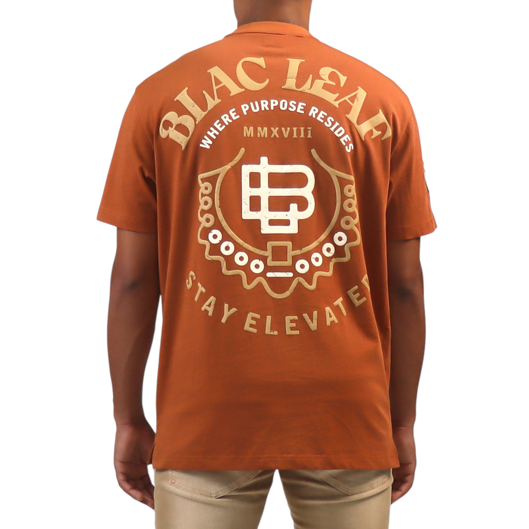 Blac Leaf Stay Elevated T-Shirt Big & Tall Rust