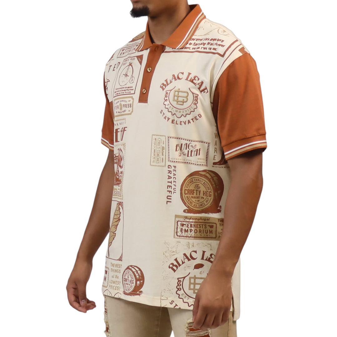 Blac Leaf Stay Elevated Polo Shirt Big & Tall