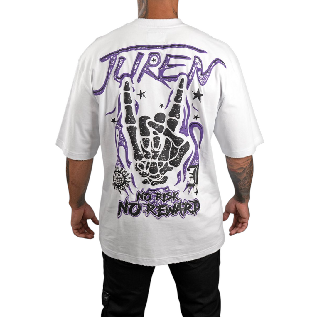 JUREN NO RISK NO REWARD WHITE SHIRT BIG & TALL