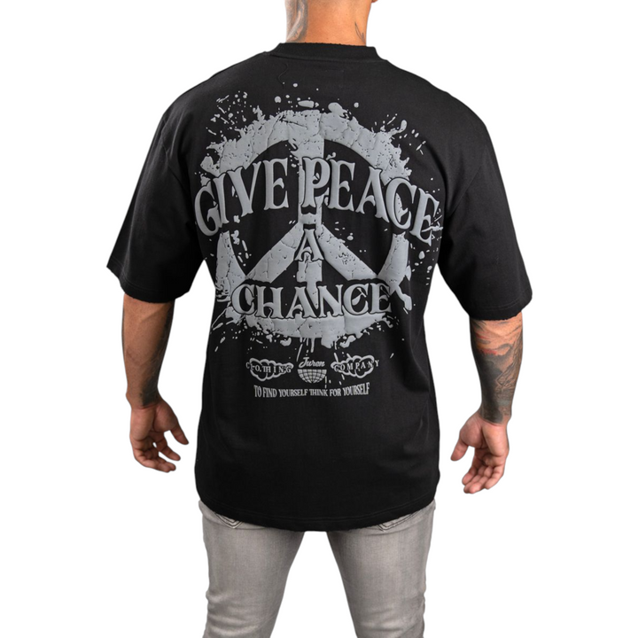 JUREN GIVE PEACE A CHANCE BLACK SHIRT