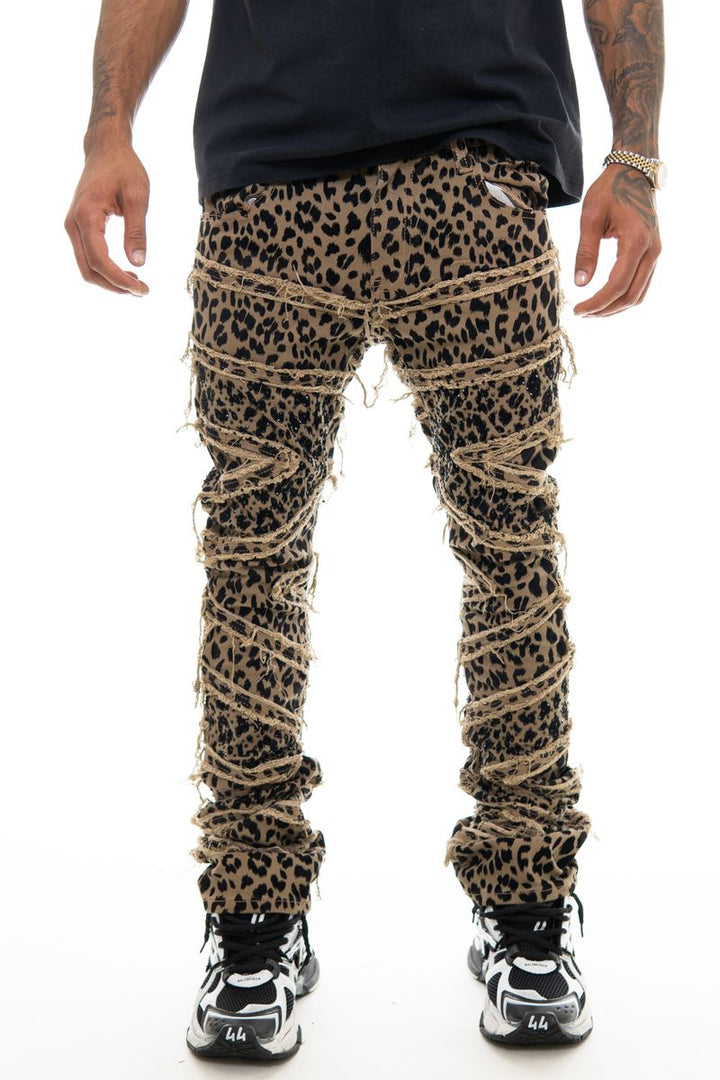 Vicious Denim Embellished Flare Brown