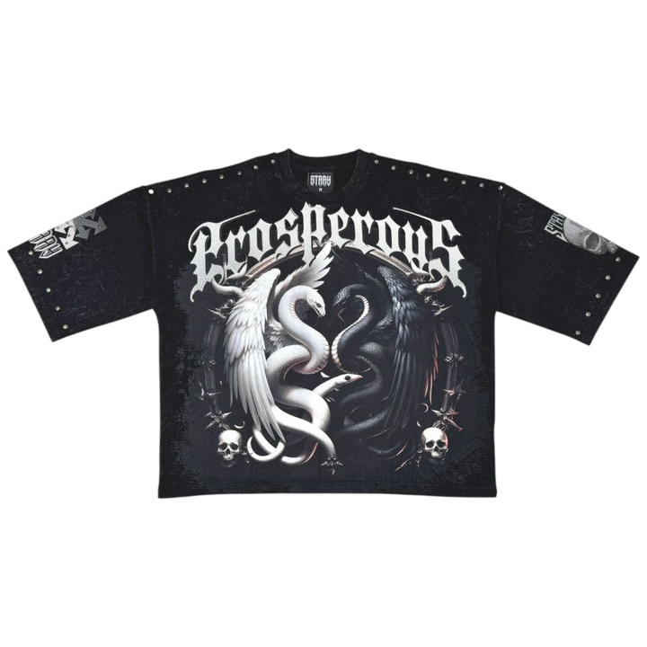 Stray Prosperous 3/4 Sleeve Tee Black