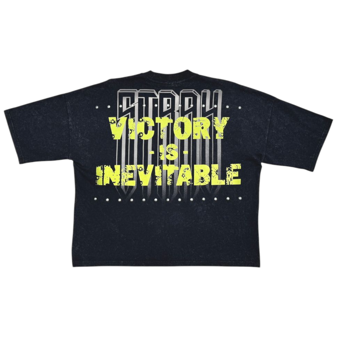 Stray Claim Victory Crop Tee Black