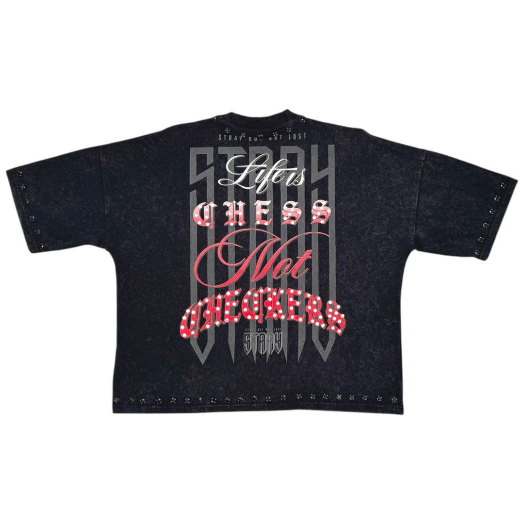 Stray Masters Crop Tee Black