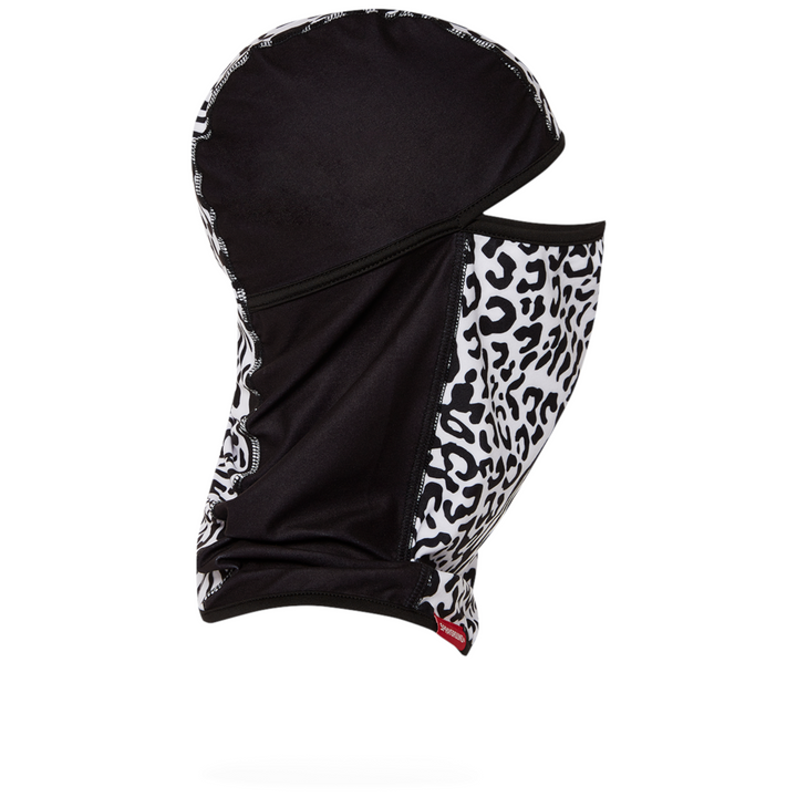 Sprayground Black Leopard Pull Down Ski Mask
