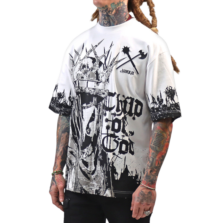 JUREN CHILD OF GOD WHITE T-SHIRT