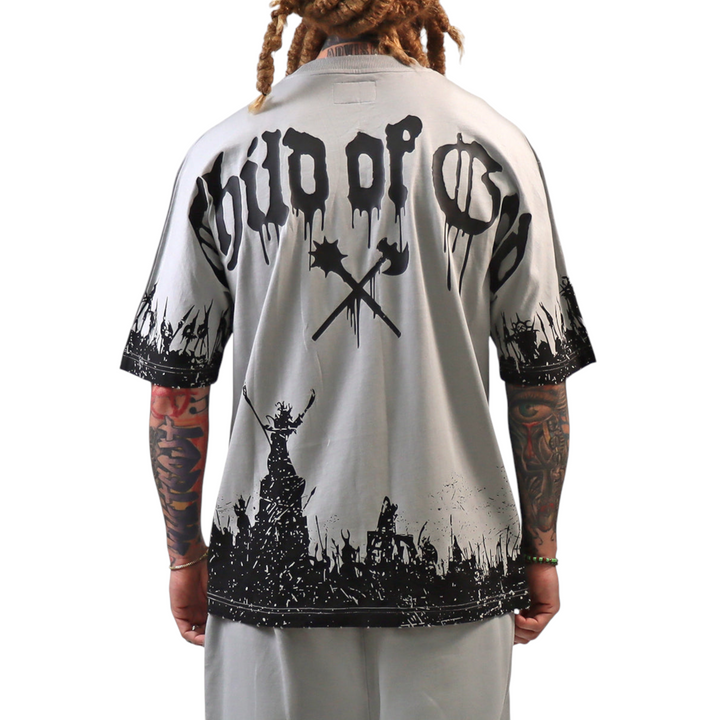 JUREN CHILD OF GOD GREY T-SHIRT BIG & TALL