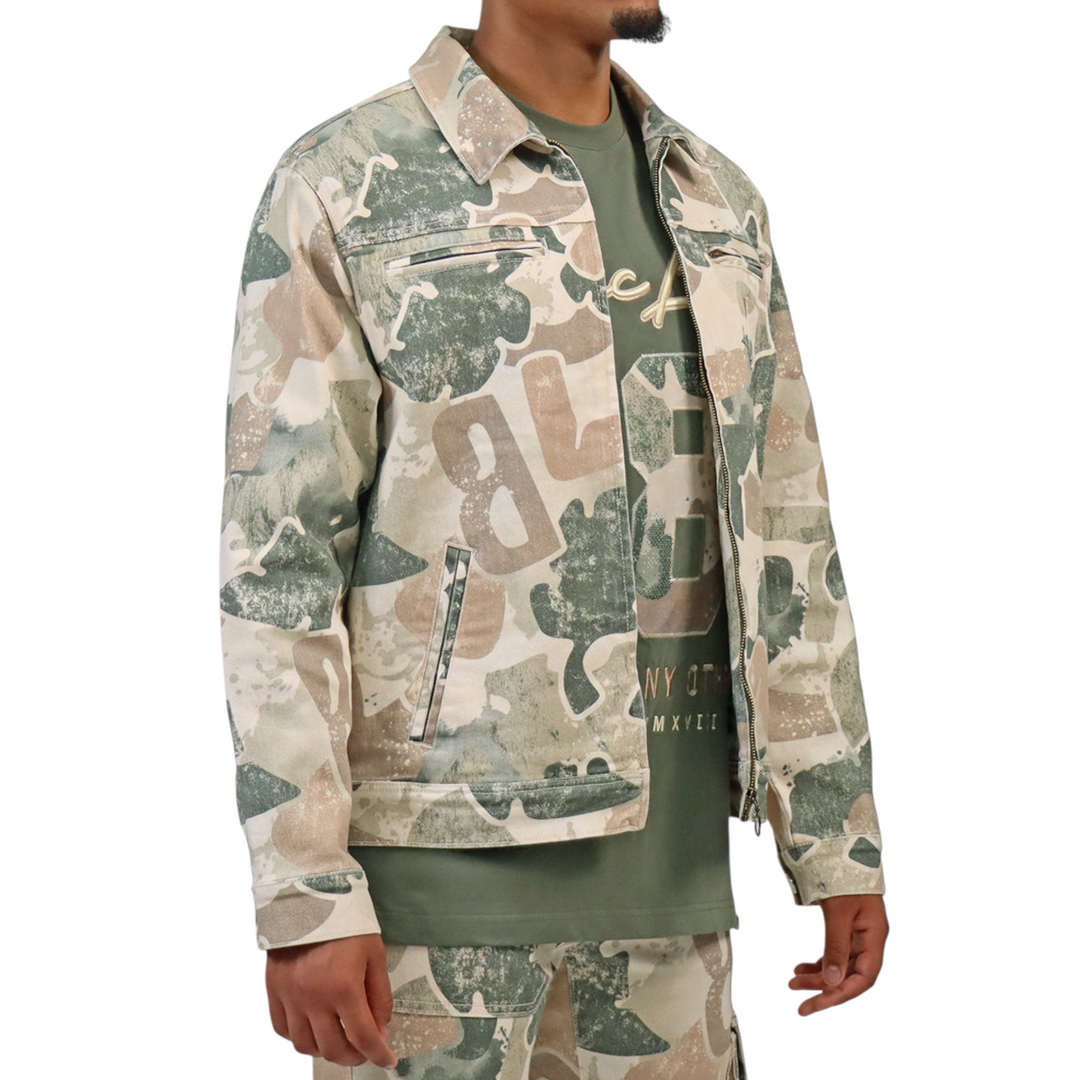 Blac Leaf Rooted In Purpose Camo Jacket Olive