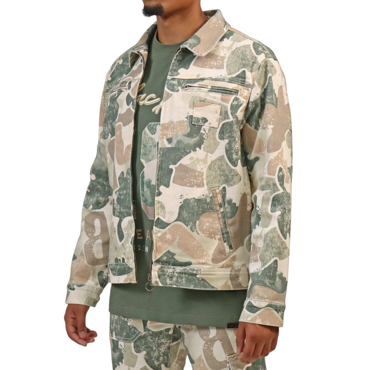 Blac Leaf Rooted In Purpose Camo Jacket Olive