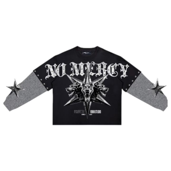 Roku No Mercy Twofer Long Sleeve Shirt Black