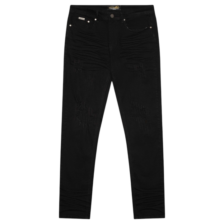 Premium Milano Milan Slim Straight Fit Jean Jet Black