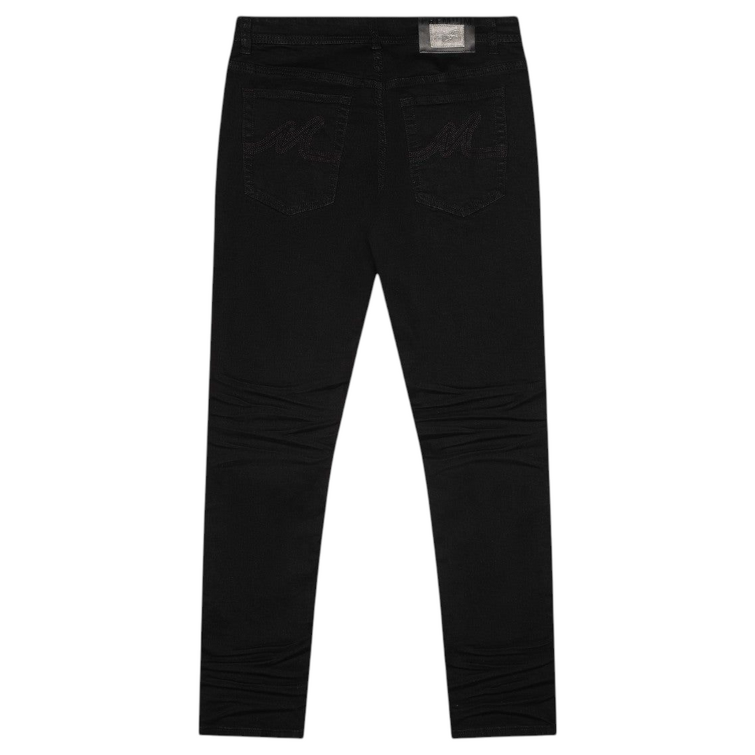 Premium Milano Milan Slim Straight Fit Jean Jet Black