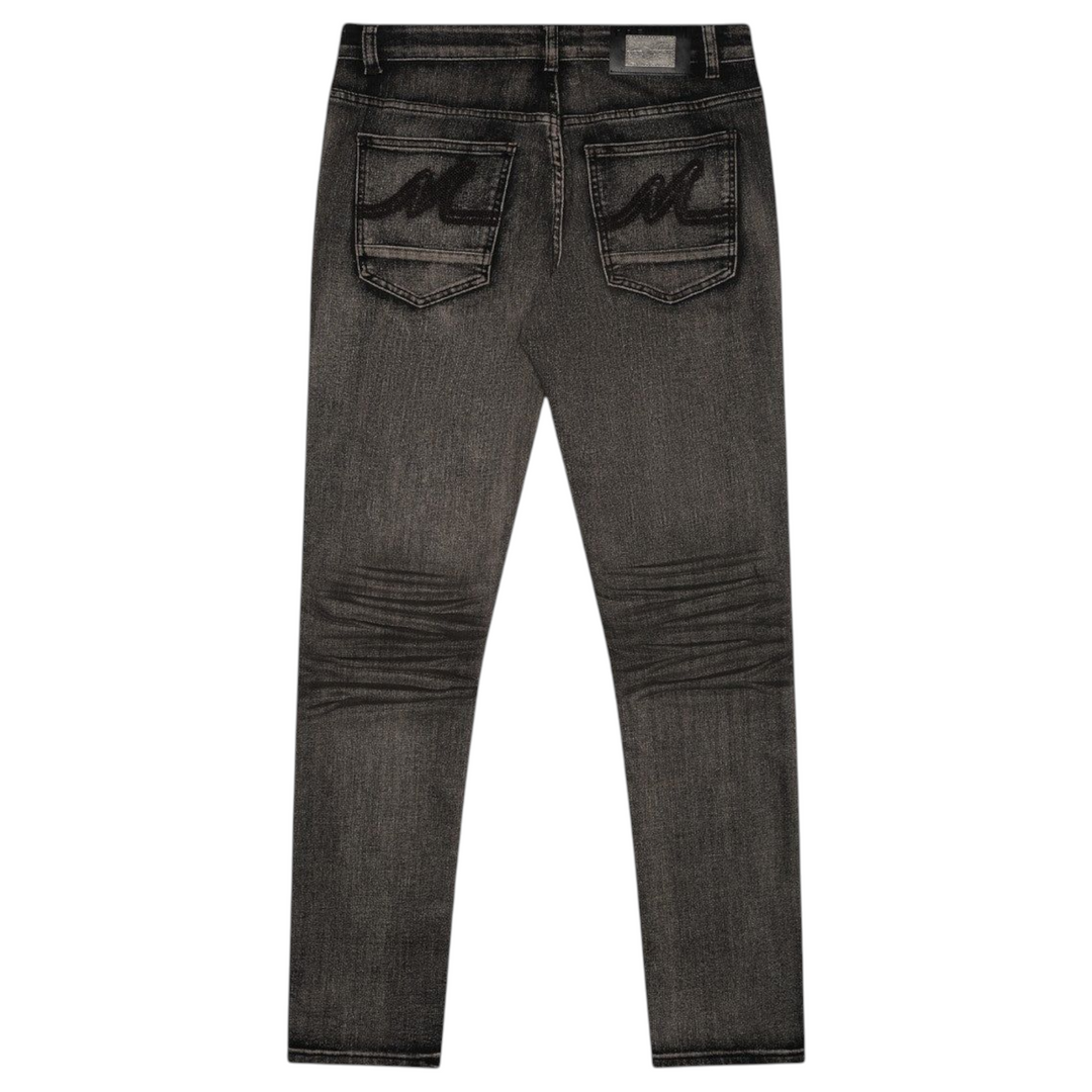Premium Milano Milan Slim Straight Fit Jean Black Acid