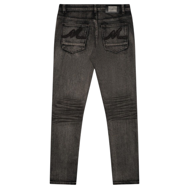 Premium Milano Milan Slim Straight Fit Jean Black Acid