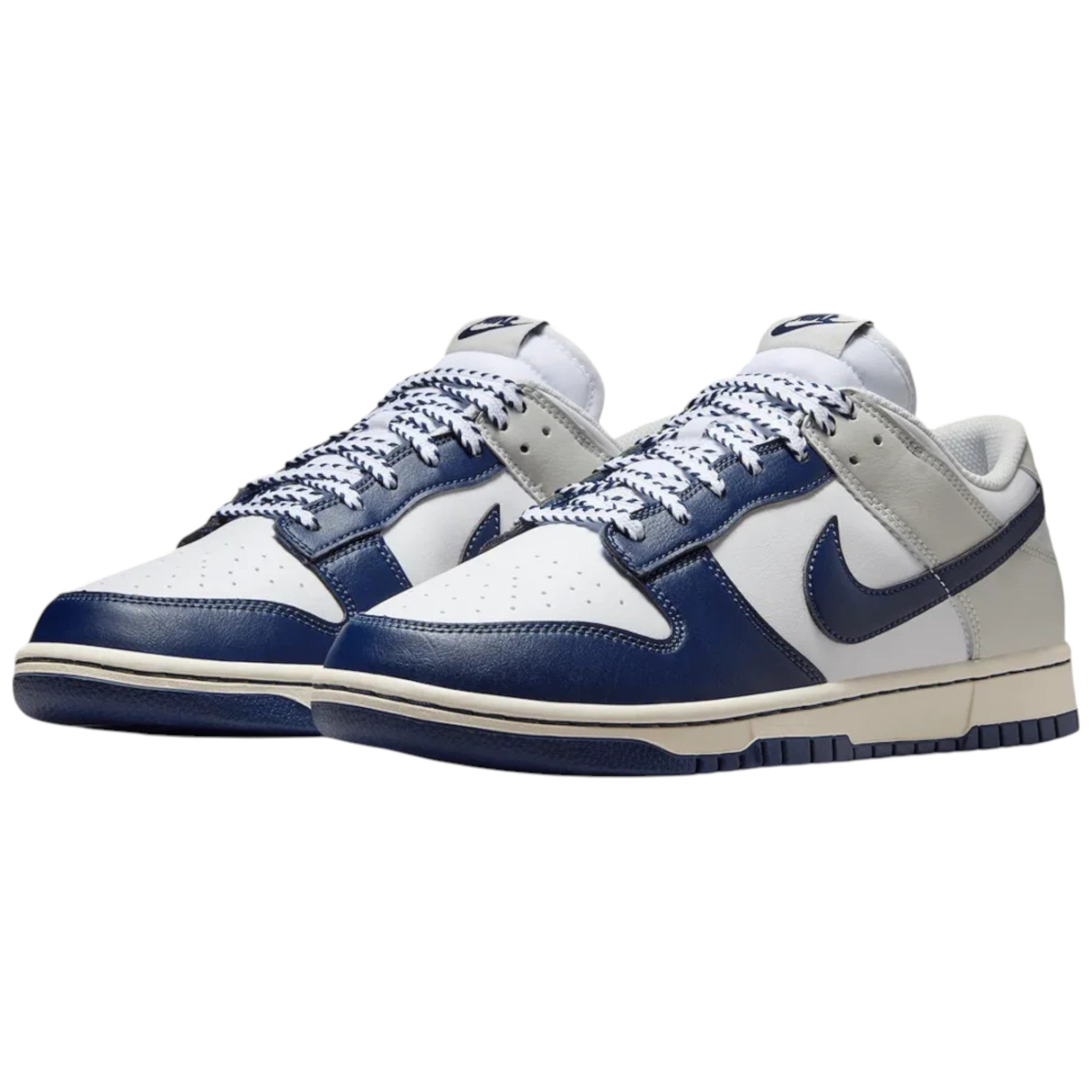 Nike Dunk Low Retro Rivalry New York Yankees White And Navy – Purple ...