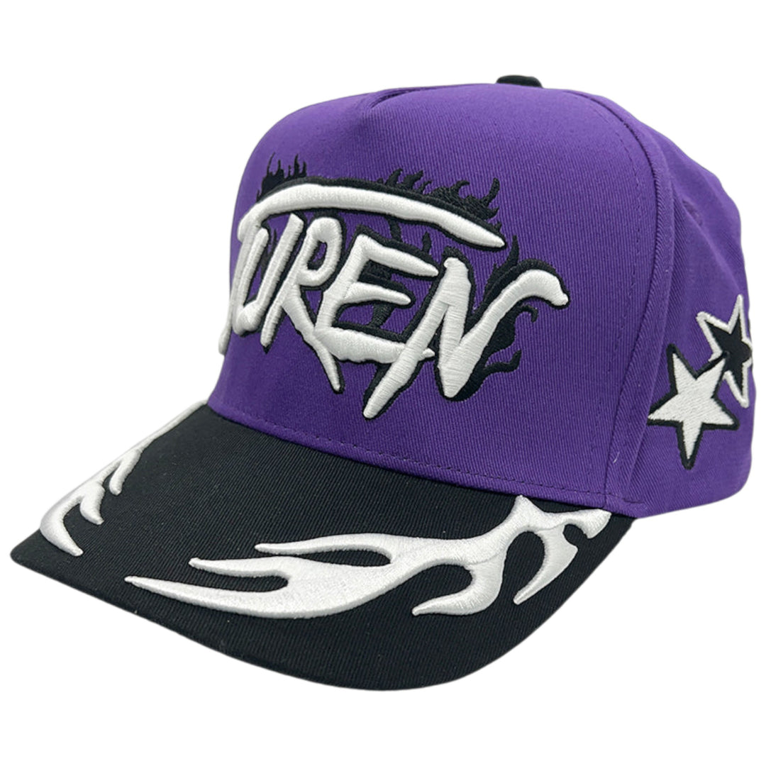 Juren No Risk No Reward Purple Trucker Hat