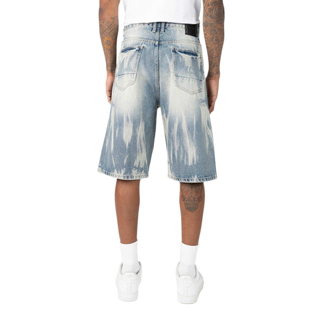 Smoke Rise Distressed Rip & Repair Denim Short