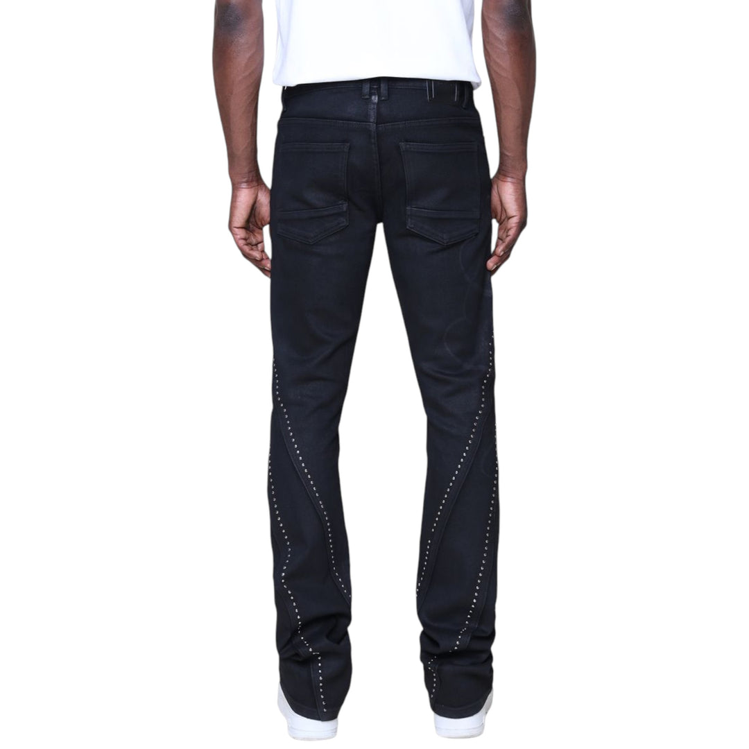 Smoke Rise Barbwire Stone Stack Jean Glow Black