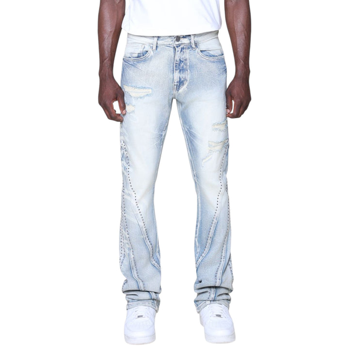 Smoke Rise Barbwire Stone Stack Jean Cascade